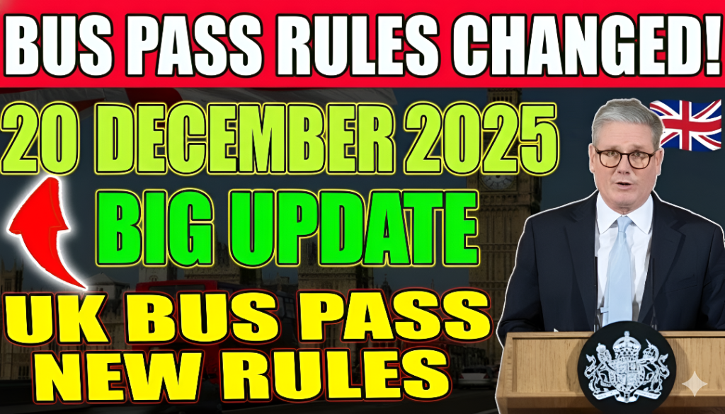UK Bus Pass Rules Change 2025