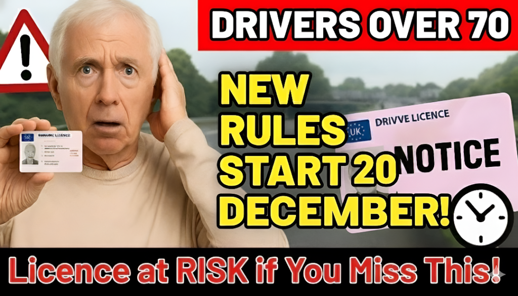 New UK Driving Licence Rules for Over 70s