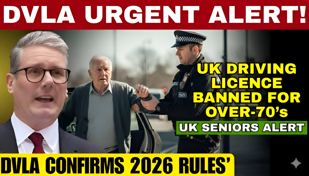 UK Driving Licence Ban For Over 70s 2026