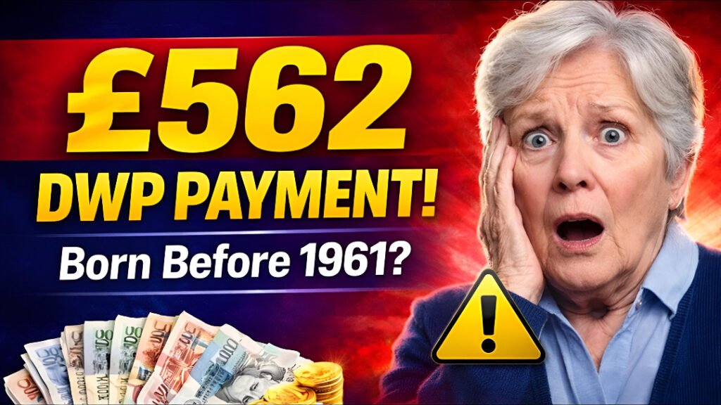 £562 DWP Payment for Pensioners Born Before 1961