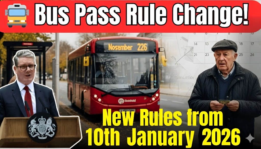 UK Bus Pass Rule Change 2026